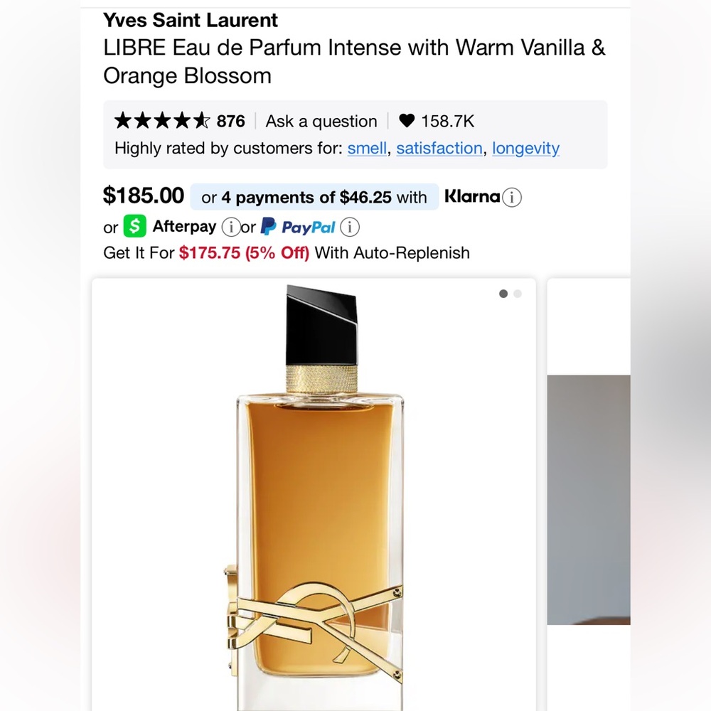 Yves Saint Laurent LIBRE Eau de Parfum Intense Fragrance